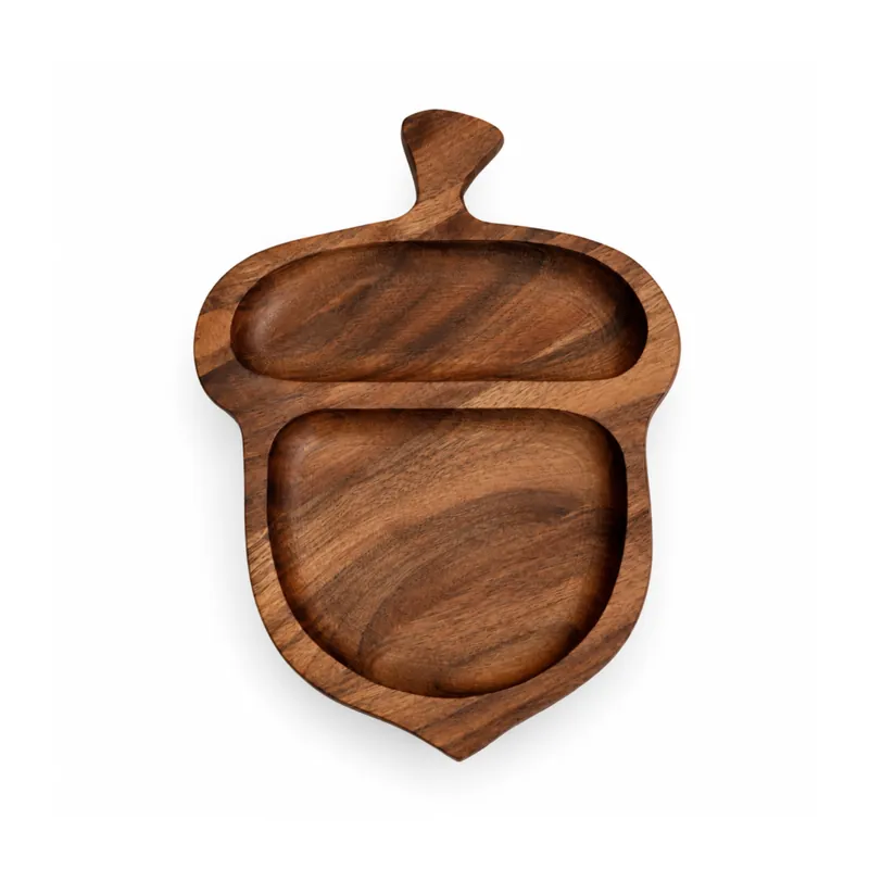 Tacka orzechowa Żołądź 19 × 15 cm z dwiema komorami, w czapeczce i w dolnej części
